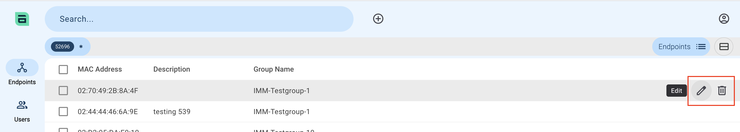 Edit endpoints